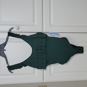 Cupshe One Piece Swimsuit Green, Size Large